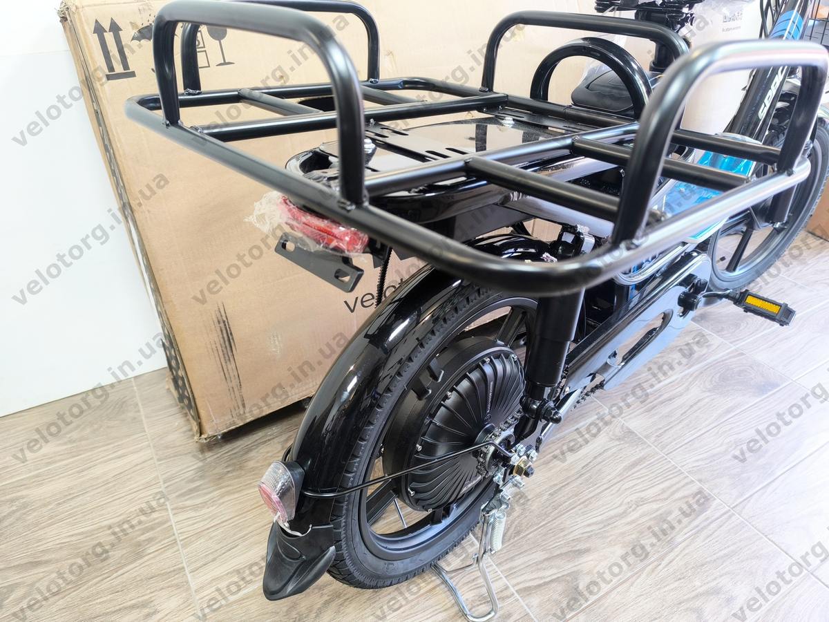 Велосипед з електроприводом 18" AL SPACE eELDORADO (new) DD FR рама-15" 48 B 20 А*г 1000 Вт чорно-синій 2026