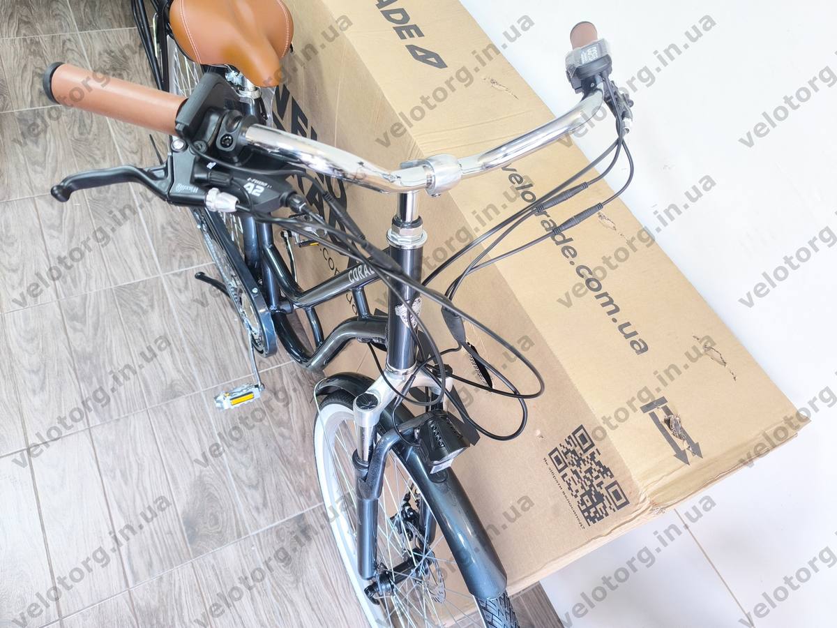 Велосипед з електроприводом 28" AL Dorozhnik eCORAL DD FR рама-19" 48B 13А*г 500Вт темно-сірий 2026