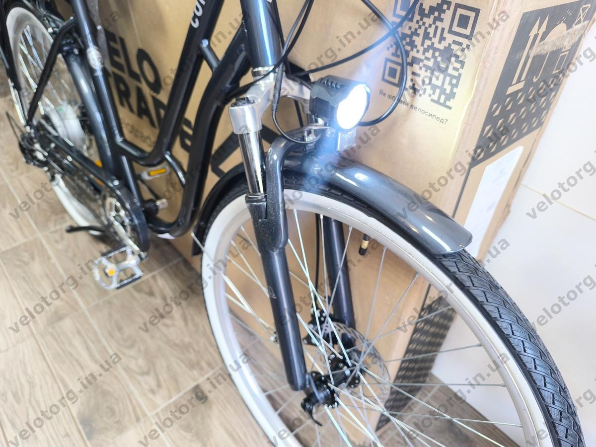 Велосипед з електроприводом 28" AL Dorozhnik eCORAL DD FR рама-19" 48B 13А*г 500Вт темно-сірий 2026