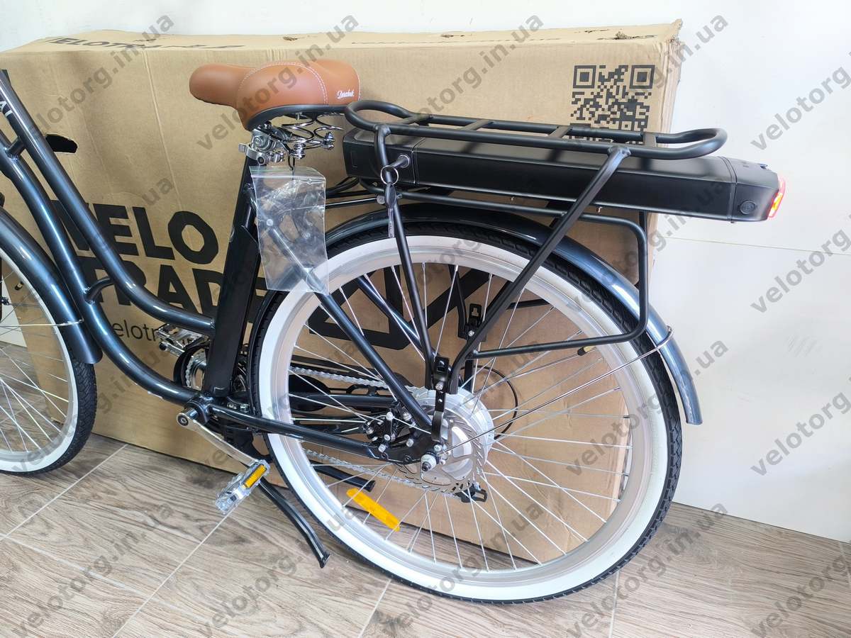 Велосипед з електроприводом 28" AL Dorozhnik eCORAL DD FR рама-19" 48B 13А*г 500Вт темно-сірий 2026