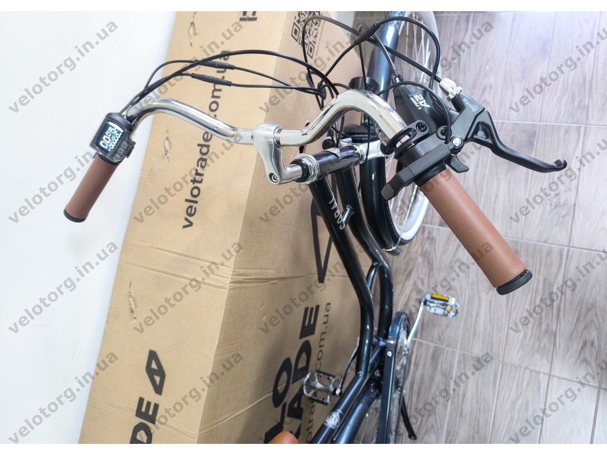Велосипед з електроприводом 28" AL Dorozhnik eCORAL DD FR рама-19" 48B 13А*г 500Вт темно-сірий 2026
