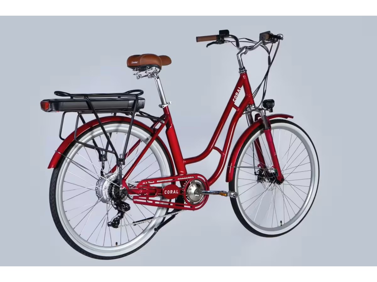 Велосипед з електроприводом 28" AL Dorozhnik eCORAL DD FR рама-19" 48B 13А*г 500Вт рубіновий 2026
