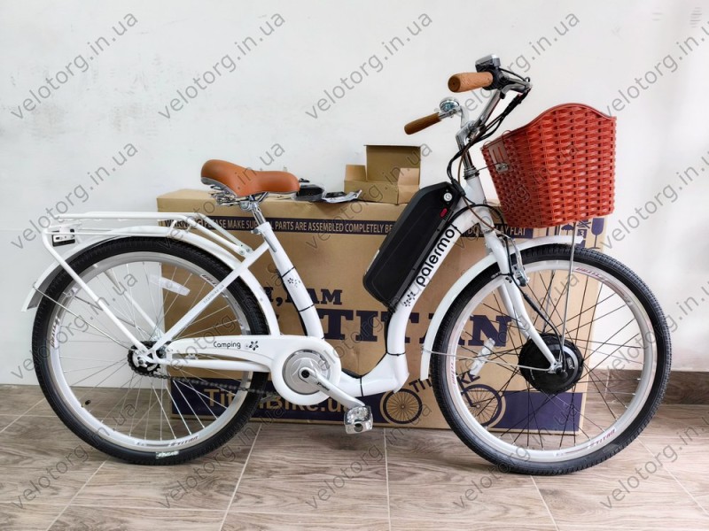 Електровелосипед Titan Palermo 26" рама 16" Білий 500W 48V10Ah