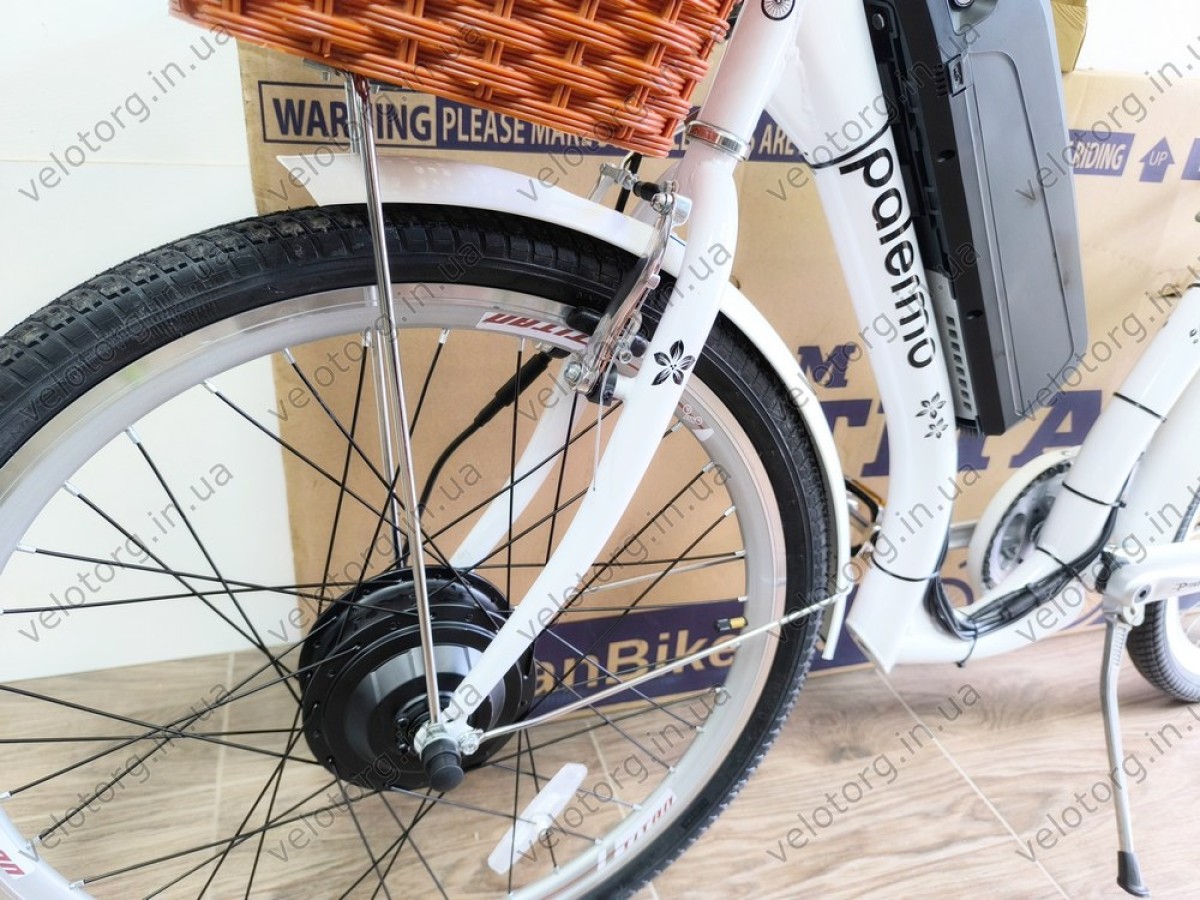 Електровелосипед Titan Palermo 26" рама 16" Білий 500W 48V 10Ah – потужний транспорт для міста та відпочинку