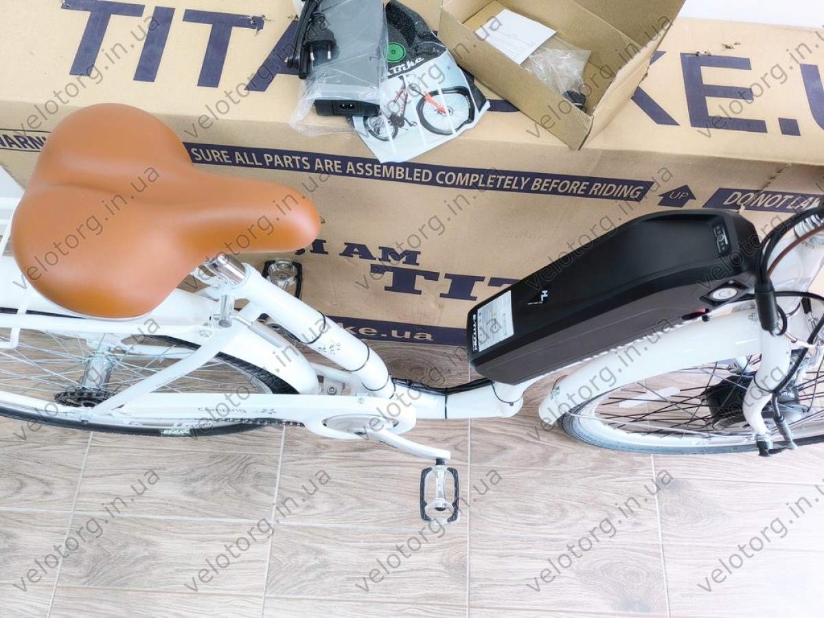 Електровелосипед Titan Palermo 26" рама 16" Білий 500W 48V 10Ah – потужний транспорт для міста та відпочинку