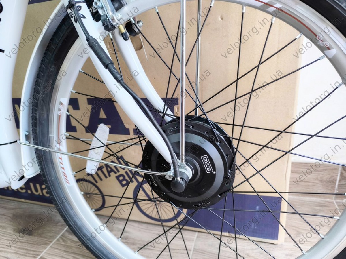 Електровелосипед Titan Palermo 26" рама 16" Білий 500W 48V 10Ah – потужний транспорт для міста та відпочинку