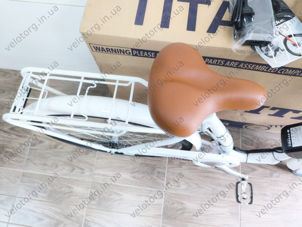 Електровелосипед Titan Palermo 26" рама 16" Білий 500W 48V 10Ah – потужний транспорт для міста та відпочинку