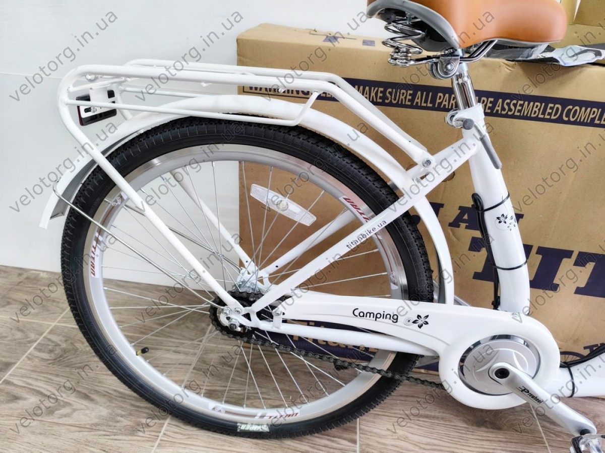 Електровелосипед Titan Palermo 26" рама 16" Білий 500W 48V 10Ah – потужний транспорт для міста та відпочинку