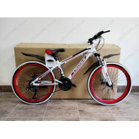 Велосипед Cross Space 24" Рама-13" white-red (біло-червоний) модель 2022р.