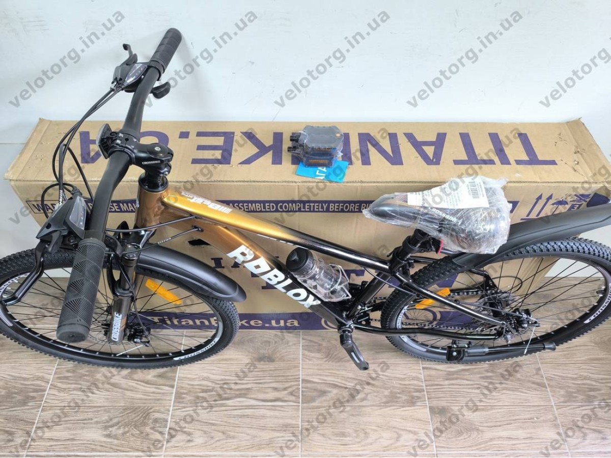 Велосипед CrossBike 26" Roblox 2026 Рама 13" bronz-black