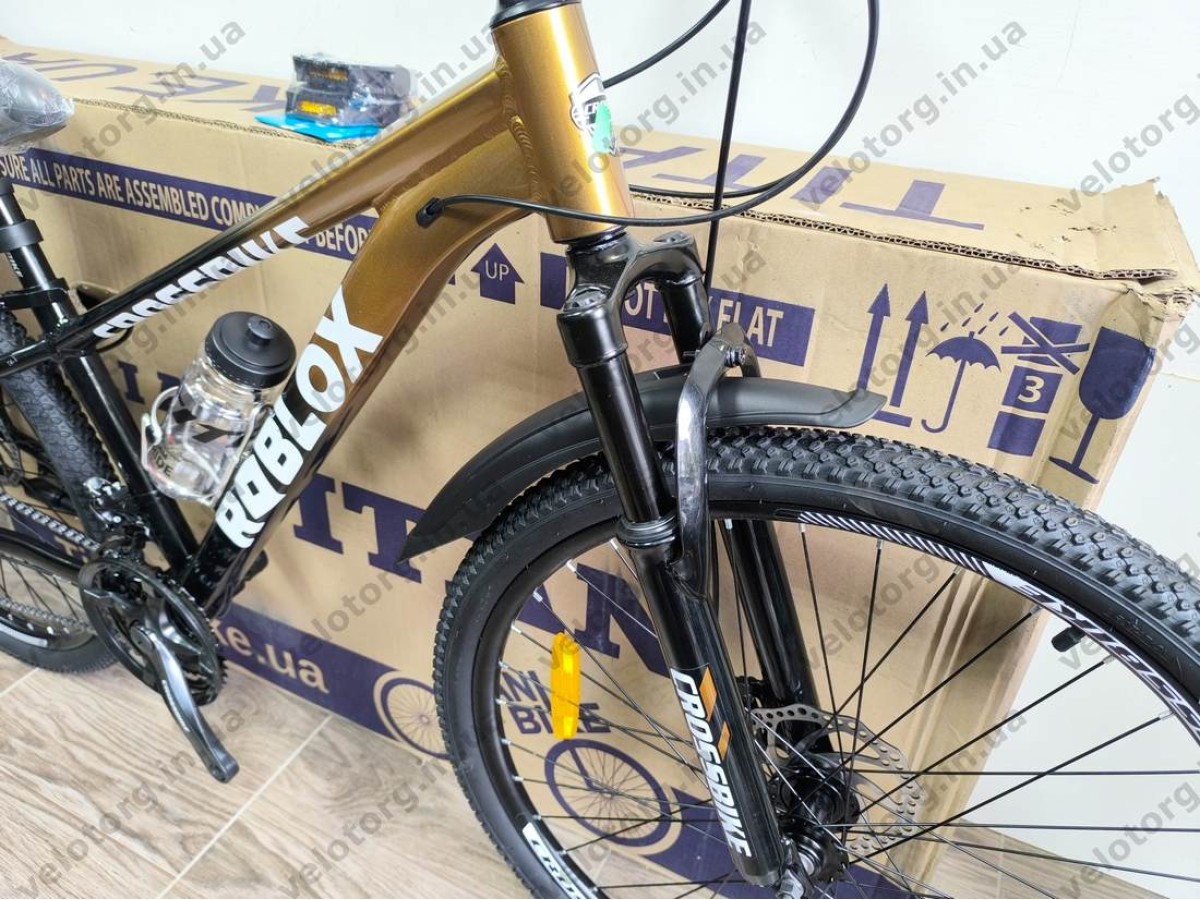 Велосипед CrossBike 26" Roblox 2026 Рама 13" bronz-black