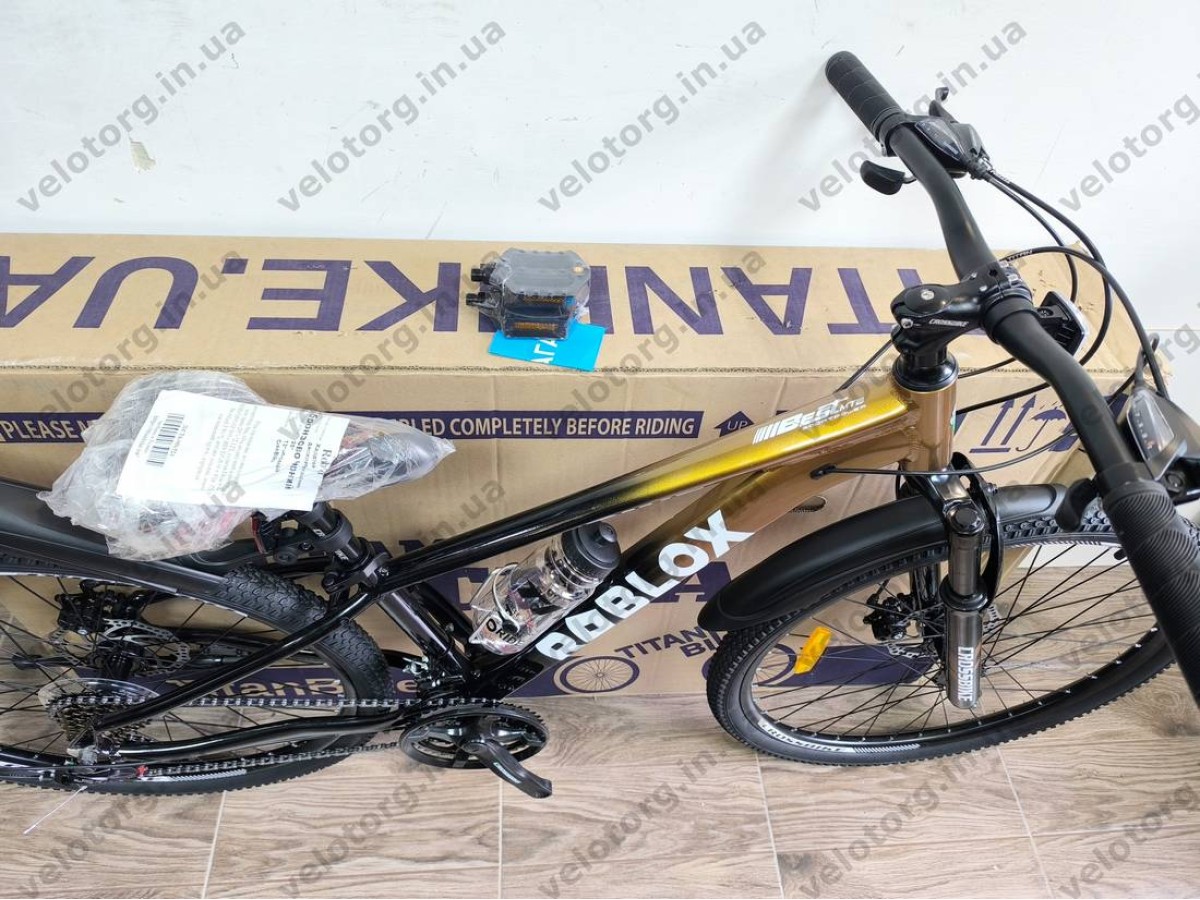 Велосипед CrossBike 26" Roblox 2026 Рама 13" bronz-black