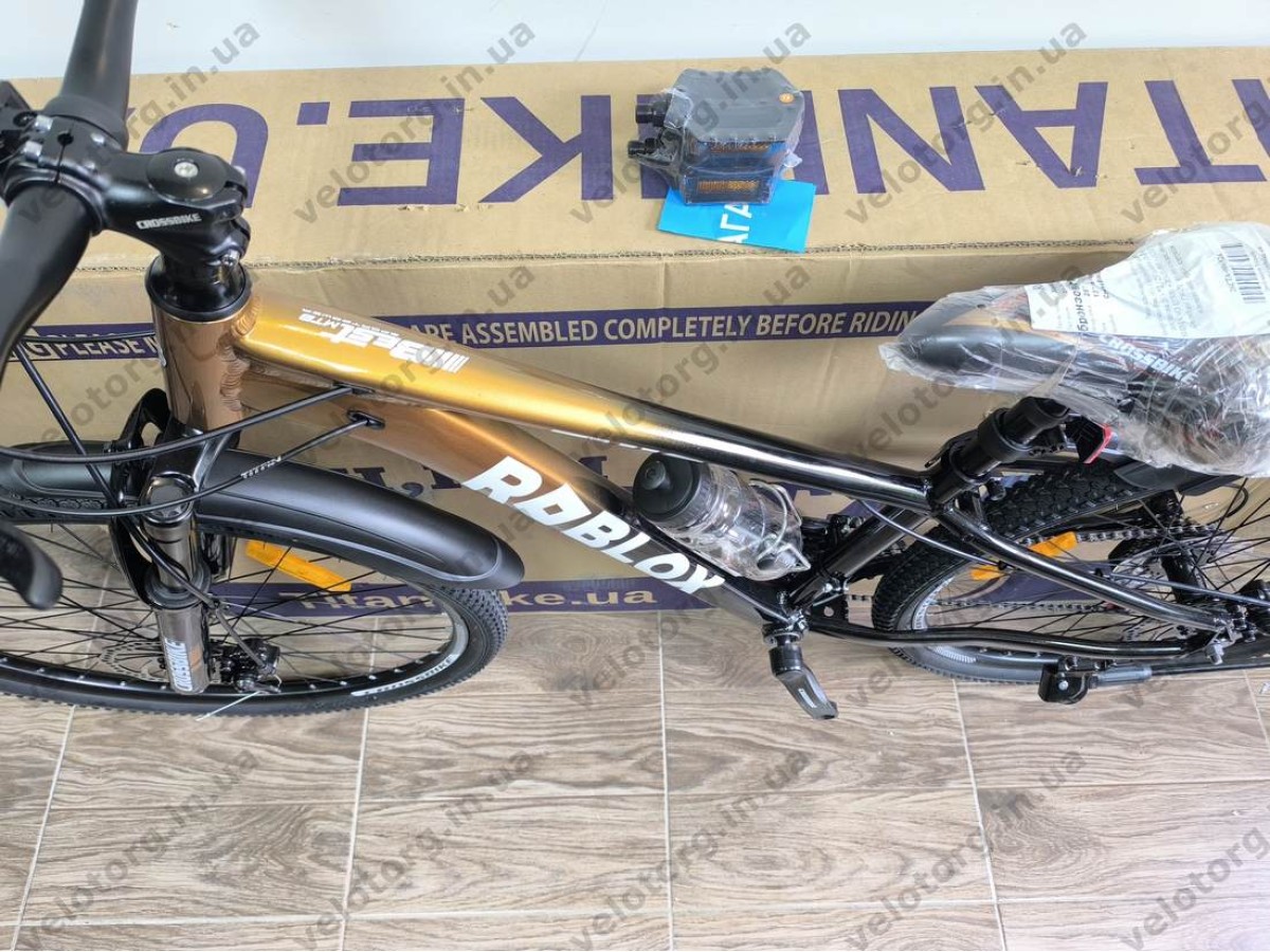 Велосипед CrossBike 26" Roblox 2026 Рама 13" bronz-black
