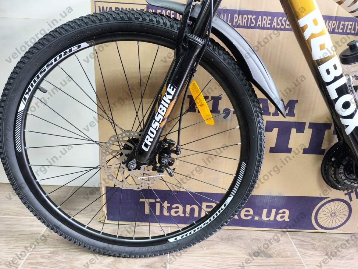 Велосипед CrossBike 26" Roblox 2026 Рама 13" bronz-black