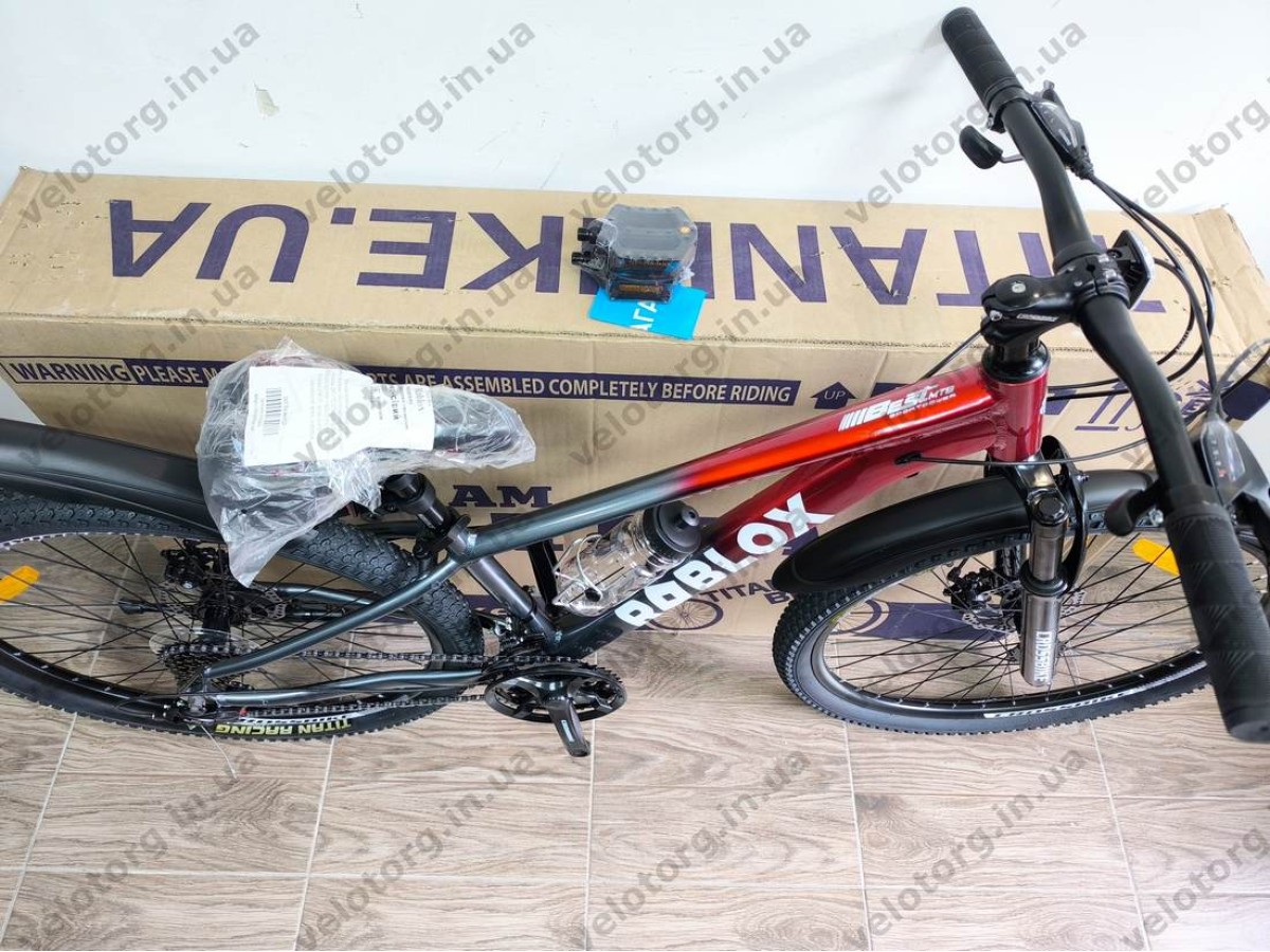 Велосипед CrossBike 26" Roblox 2026 Рама 13" red-grey
