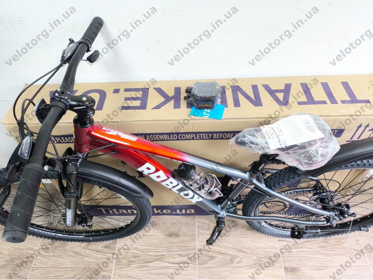 Велосипед CrossBike 26" Roblox 2026 Рама 13" red-grey