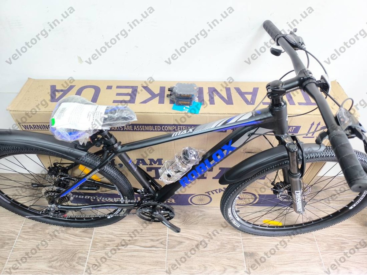 Велосипед Crossbike 27.5" Roblox 2026 Рама 17" black-blue