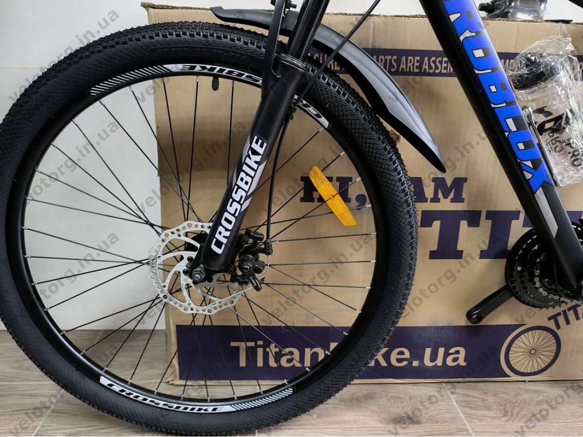 Велосипед Crossbike 27.5" Roblox 2026 Рама 17" black-blue
