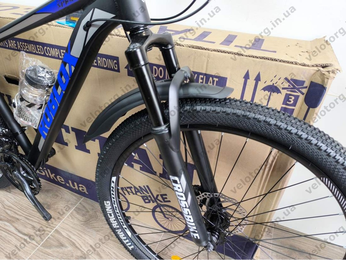 Велосипед Crossbike 27.5" Roblox 2026 Рама 17" black-blue