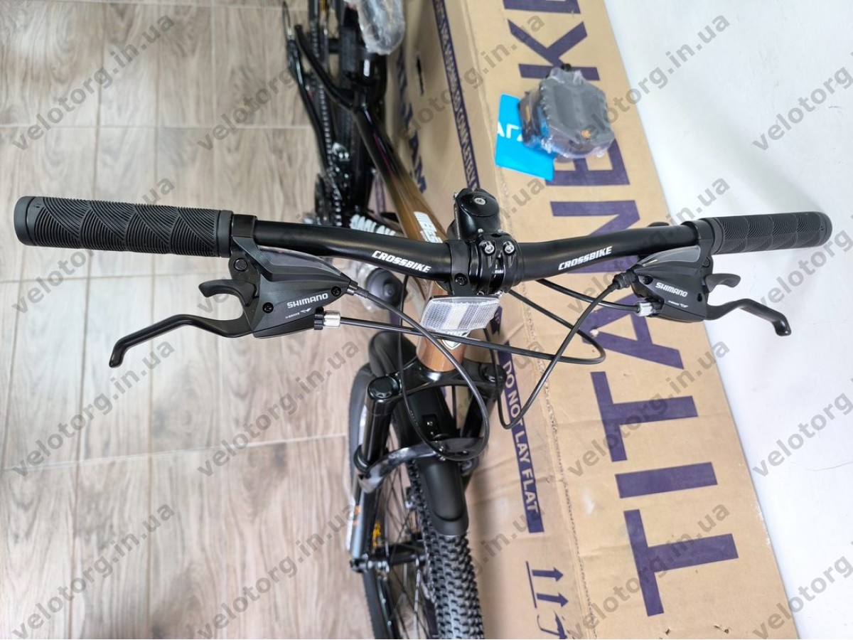 Велосипед CrossBike 24" Roblox 2026 Рама 11" bronz-black