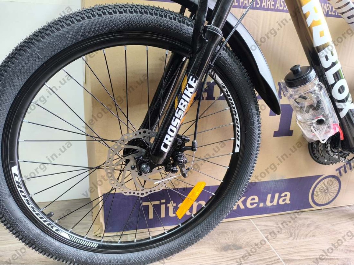 Велосипед CrossBike 24" Roblox 2026 Рама 11" bronz-black