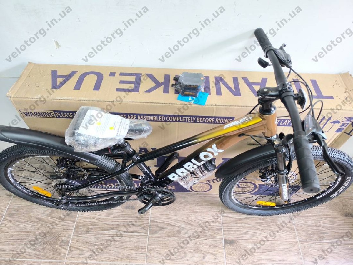 Велосипед CrossBike 24" Roblox 2026 Рама 11" bronz-black