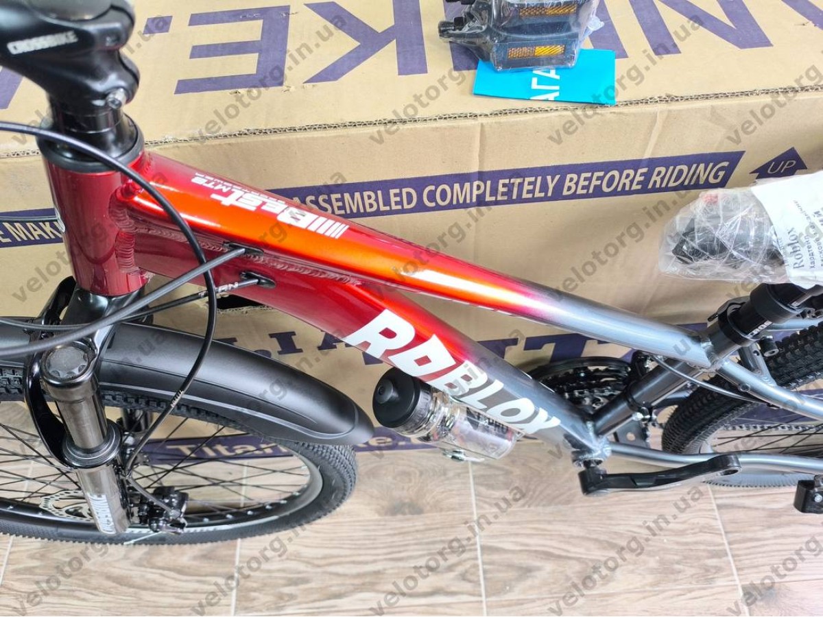 Велосипед CrossBike 24" Roblox 2026 Рама 11" red-grey