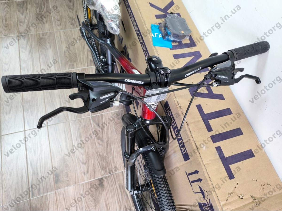 Велосипед CrossBike 24" Roblox 2026 Рама 11" red-grey