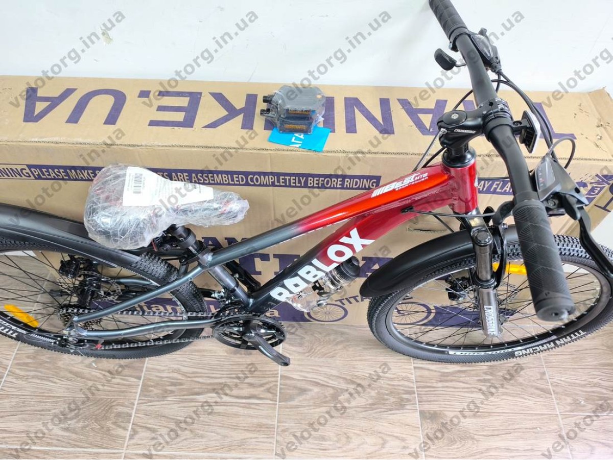 Велосипед CrossBike 24" Roblox 2026 Рама 11" red-grey