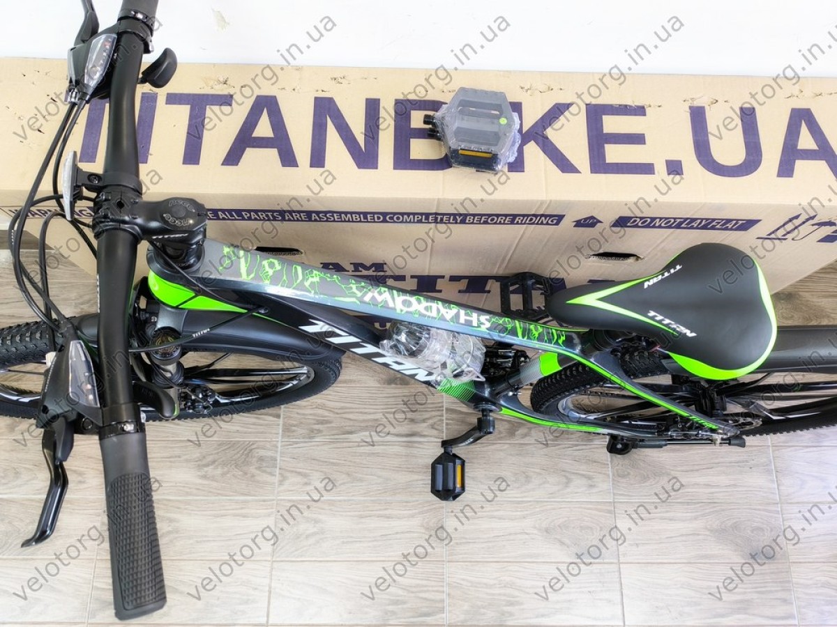 Велосипед Titan 26" Shadow grey-green 2025 магнієвий — надійний гірський велосипед для активних поїздок