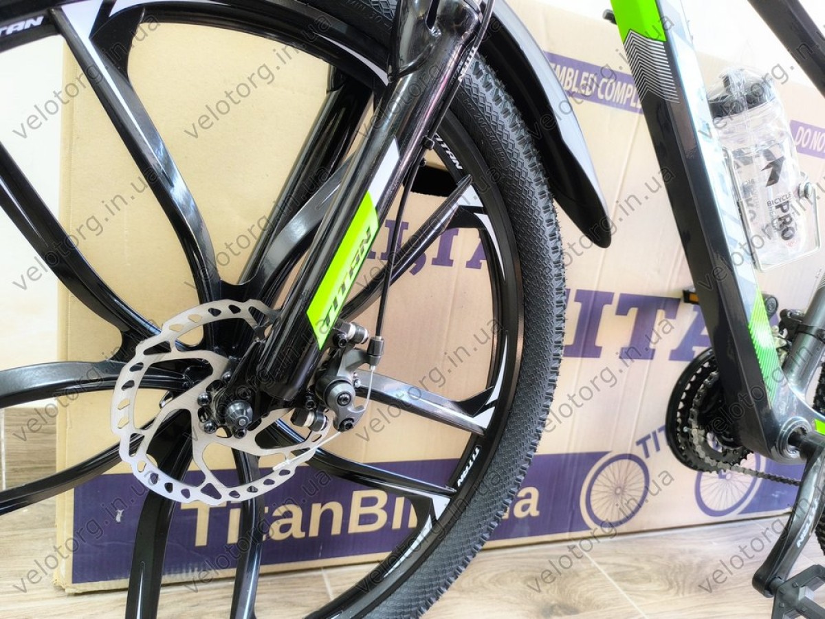 Велосипед Titan 26" Shadow grey-green 2025 магнієвий — надійний гірський велосипед для активних поїздок