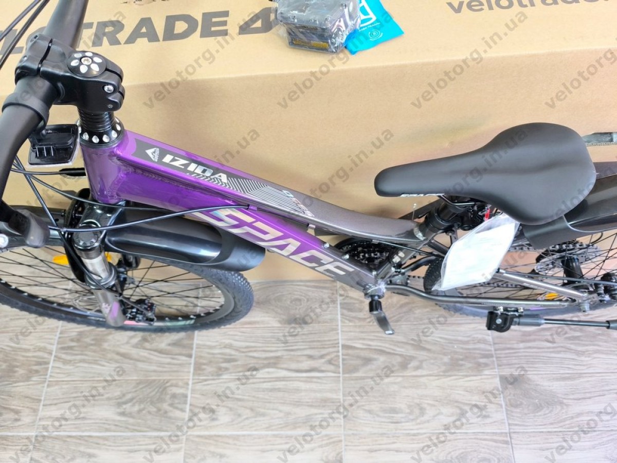 Велосипед AL 24" SPACE IZIDA DD FR рама-11" фіолетово-сріблястий 2026