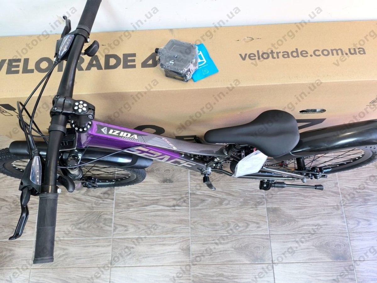 Велосипед AL 24" SPACE IZIDA DD FR рама-11" фіолетово-сріблястий 2026