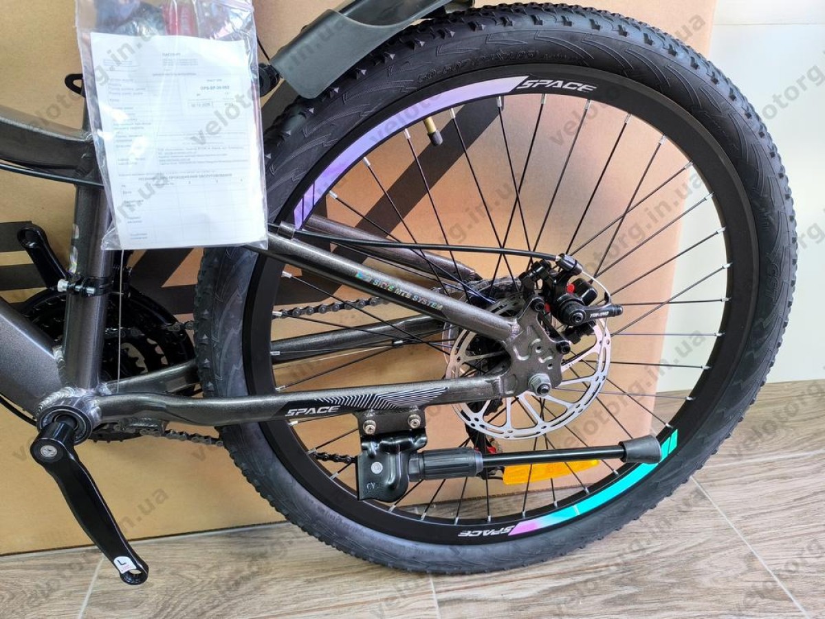 Велосипед AL 24" SPACE IZIDA DD FR рама-11" фіолетово-сріблястий 2026