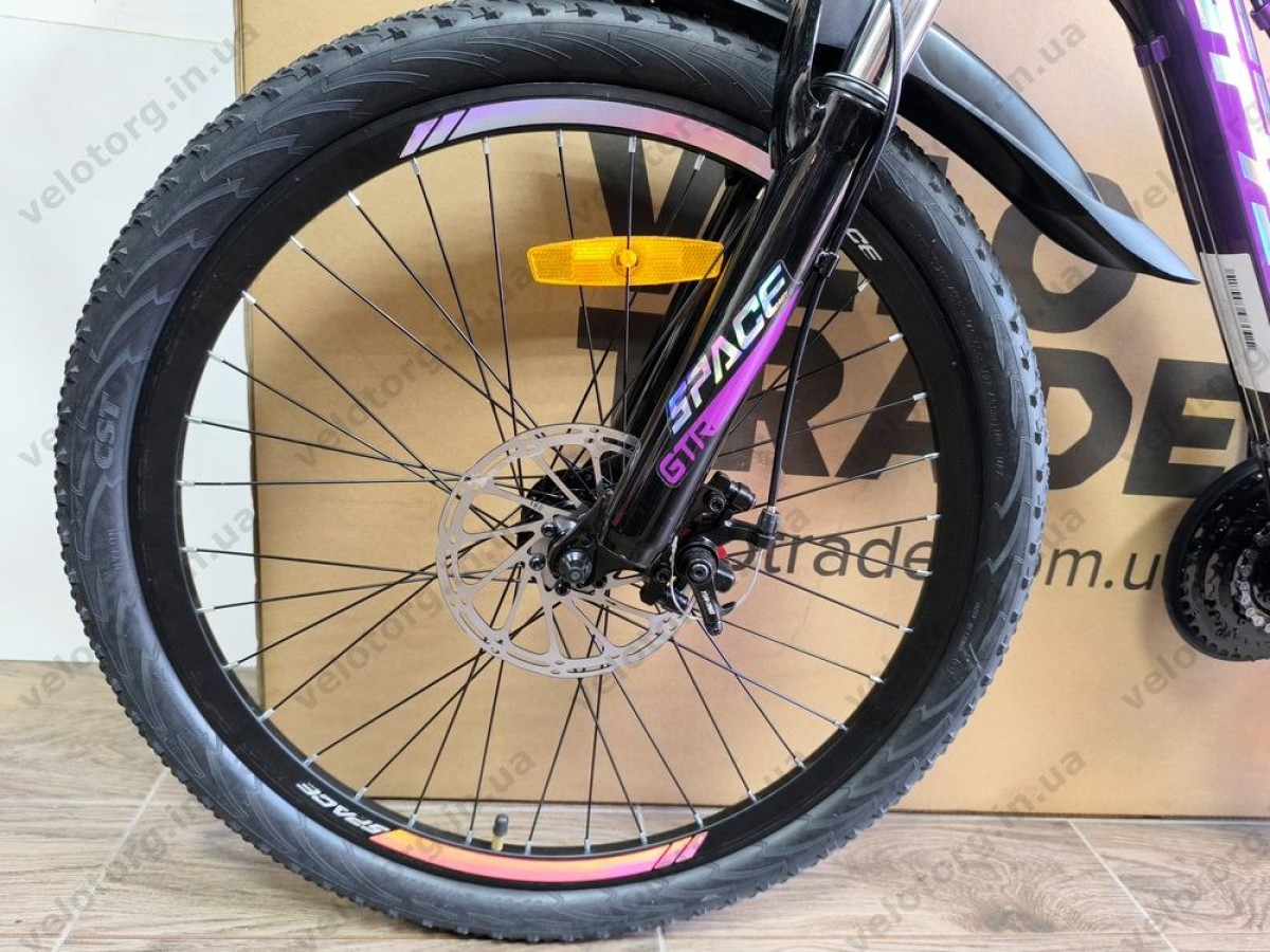 Велосипед AL 24" SPACE IZIDA DD FR рама-11" фіолетово-сріблястий 2026
