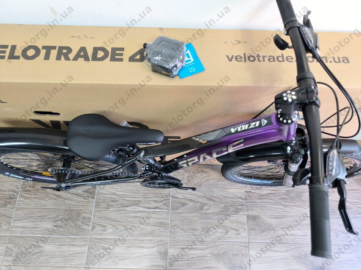 Велосипед AL 24" SPACE IZIDA DD FR рама-11" фіолетово-сріблястий 2026