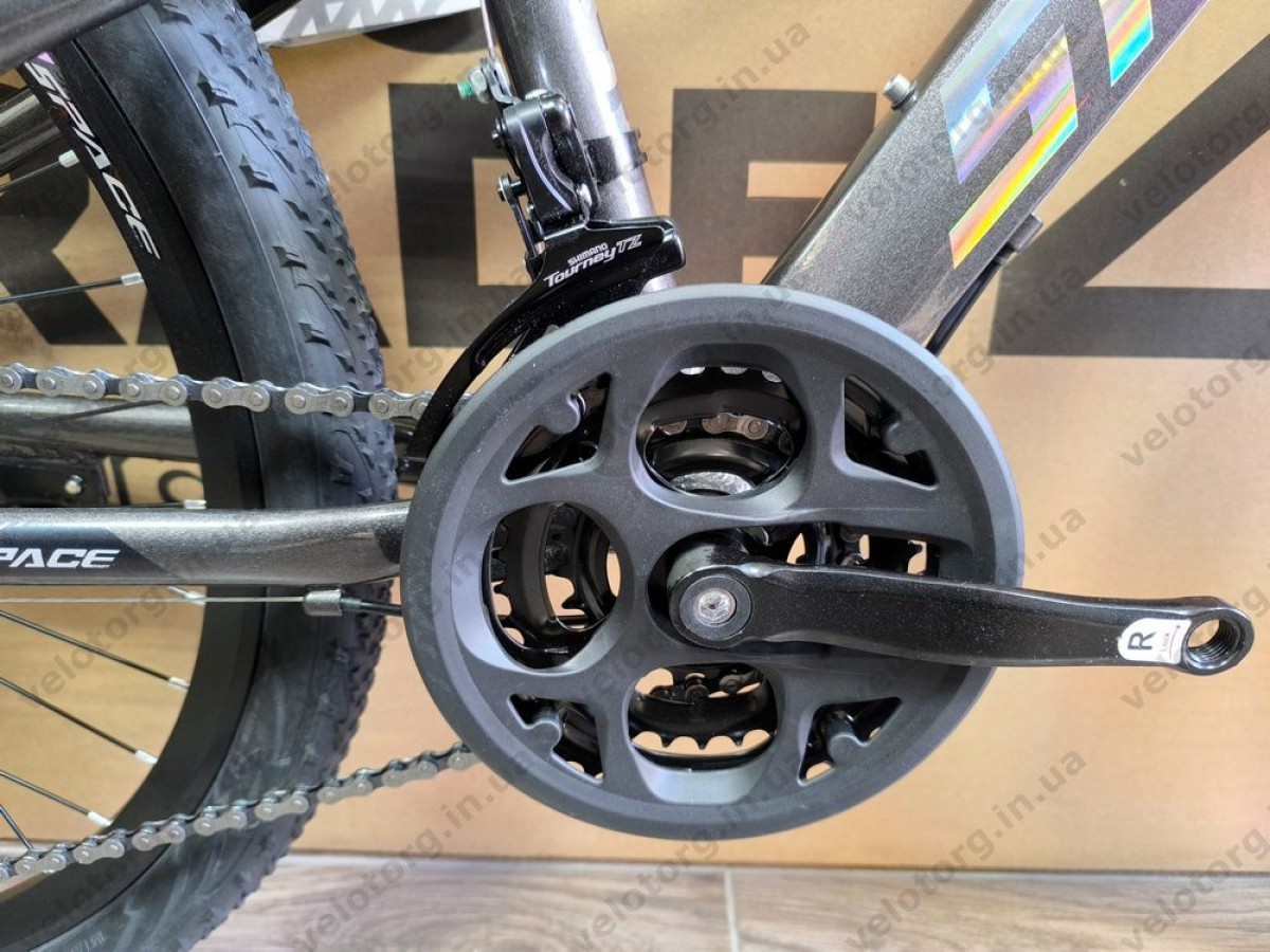 Велосипед AL 24" SPACE IZIDA DD FR рама-11" фіолетово-сріблястий 2026