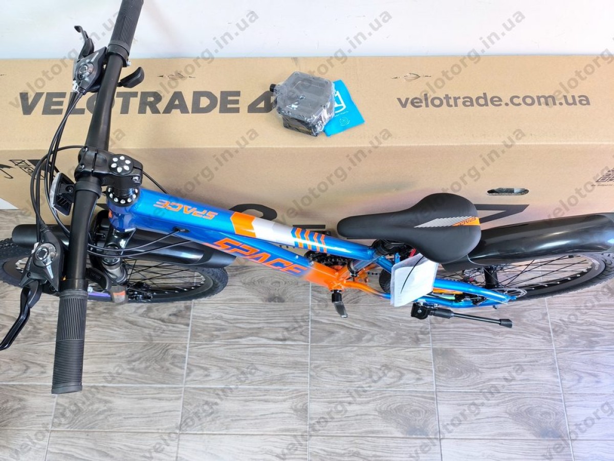 Велосипед AL 24" SPACE MERCURY DD FR рама-11" синьо-помаранчевий 2026