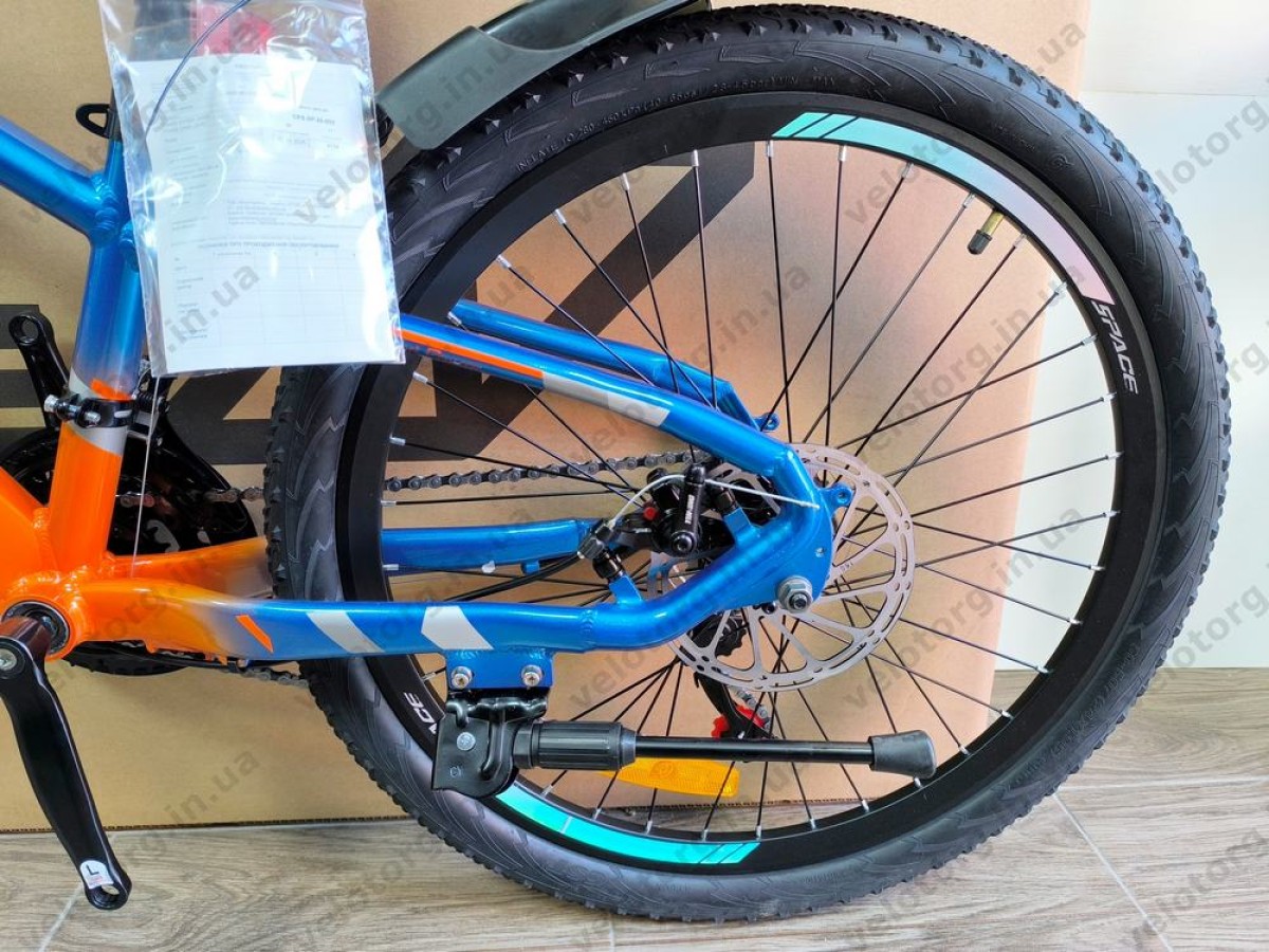 Велосипед AL 24" SPACE MERCURY DD FR рама-11" синьо-помаранчевий 2026