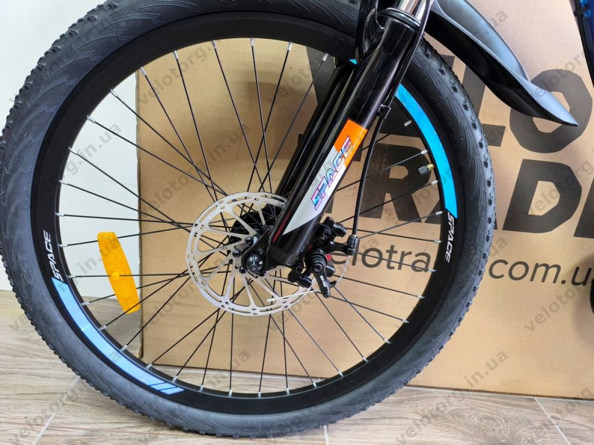 Велосипед AL 24" SPACE MERCURY DD FR рама-11" синьо-помаранчевий 2026