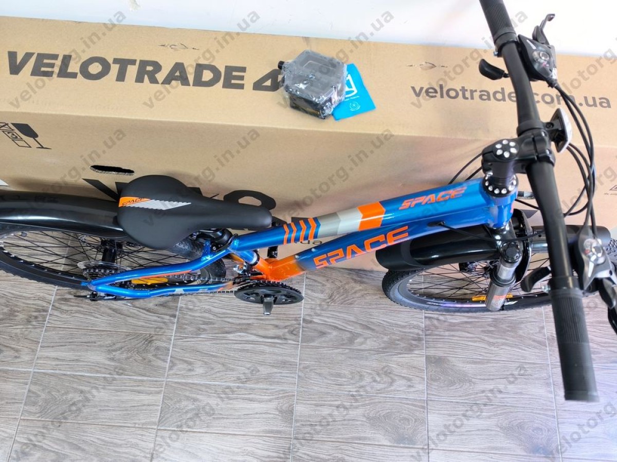 Велосипед AL 24" SPACE MERCURY DD FR рама-11" синьо-помаранчевий 2026