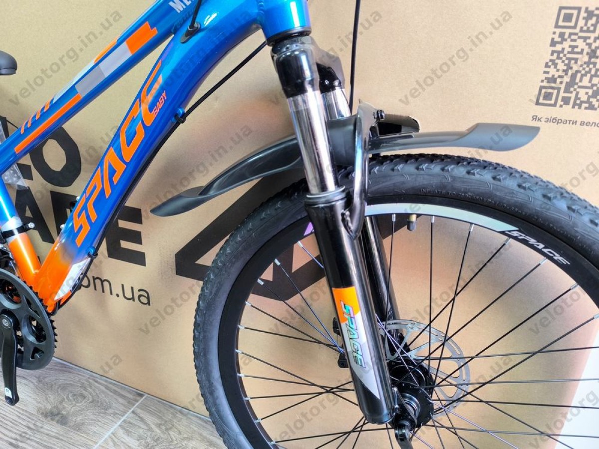 Велосипед AL 24" SPACE MERCURY DD FR рама-11" синьо-помаранчевий 2026