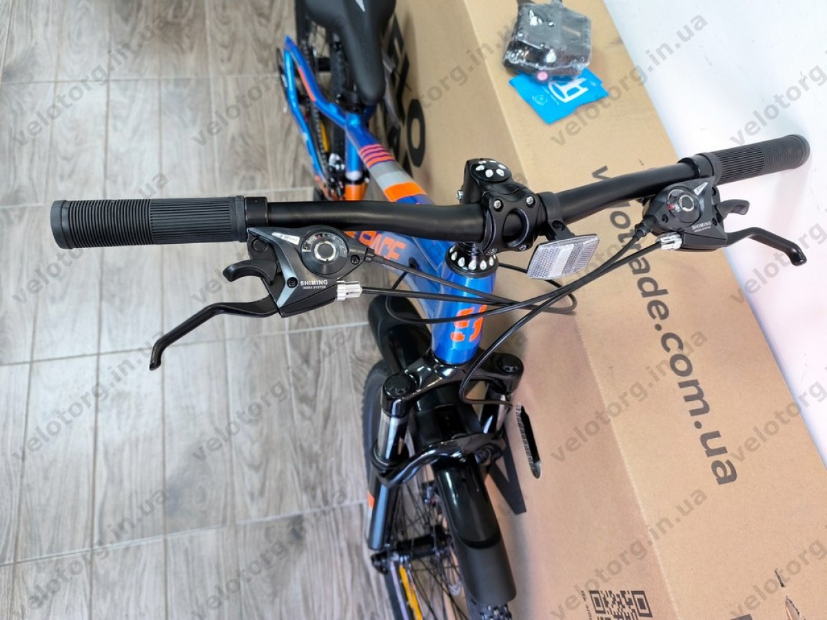 Велосипед AL 24" SPACE MERCURY DD FR рама-11" синьо-помаранчевий 2026