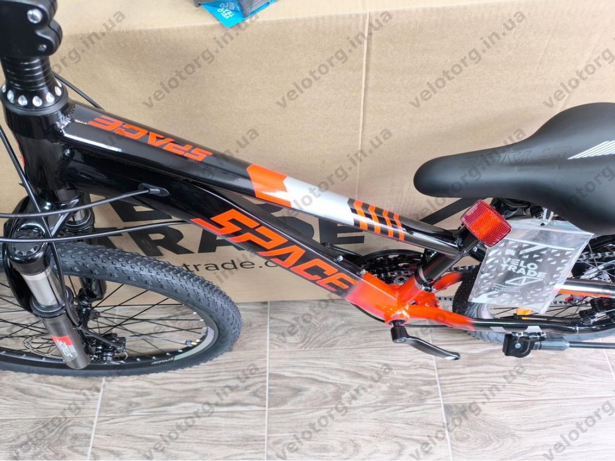 Велосипед AL 24" SPACE MERCURY DD FR рама-11" чорно-червоний 2026