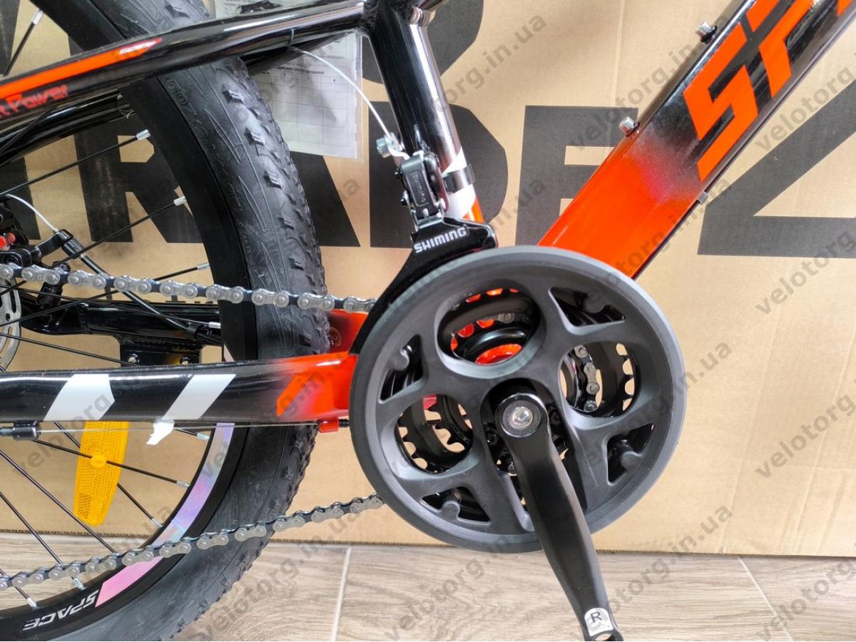 Велосипед AL 24" SPACE MERCURY DD FR рама-11" чорно-червоний 2026
