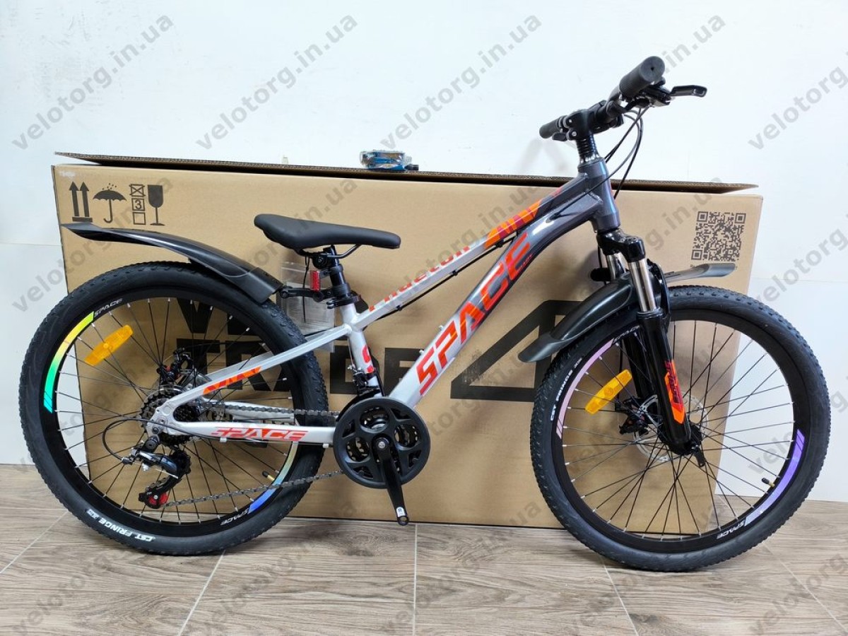 Велосипед AL 24″ SPACE PHAETON DD FR рама-11″ сіро-сріблястий 2026