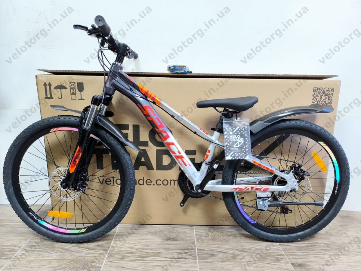 Велосипед AL 24″ SPACE PHAETON DD FR рама-11″ сіро-сріблястий 2026