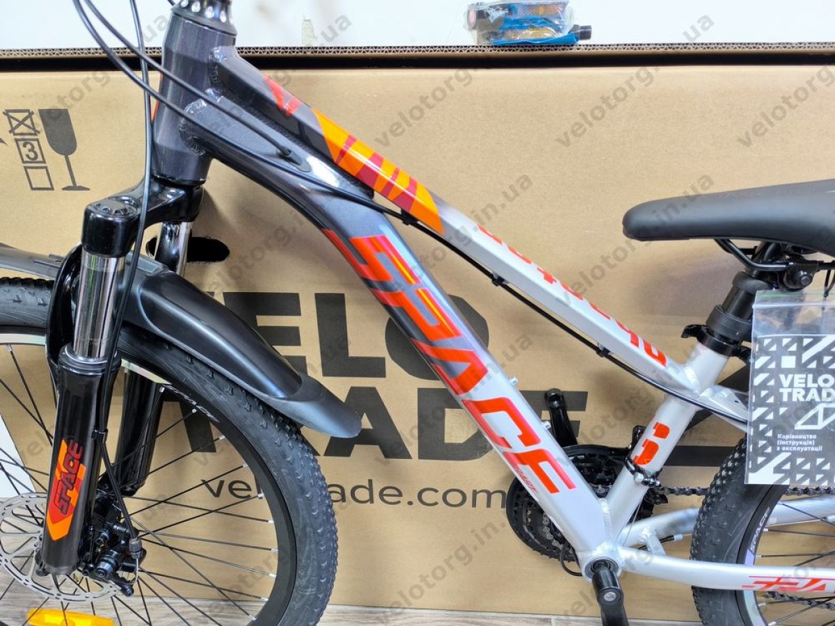 Велосипед AL 24″ SPACE PHAETON DD FR рама-11″ сіро-сріблястий 2026