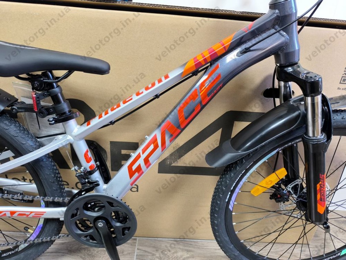 Велосипед AL 24″ SPACE PHAETON DD FR рама-11″ сіро-сріблястий 2026