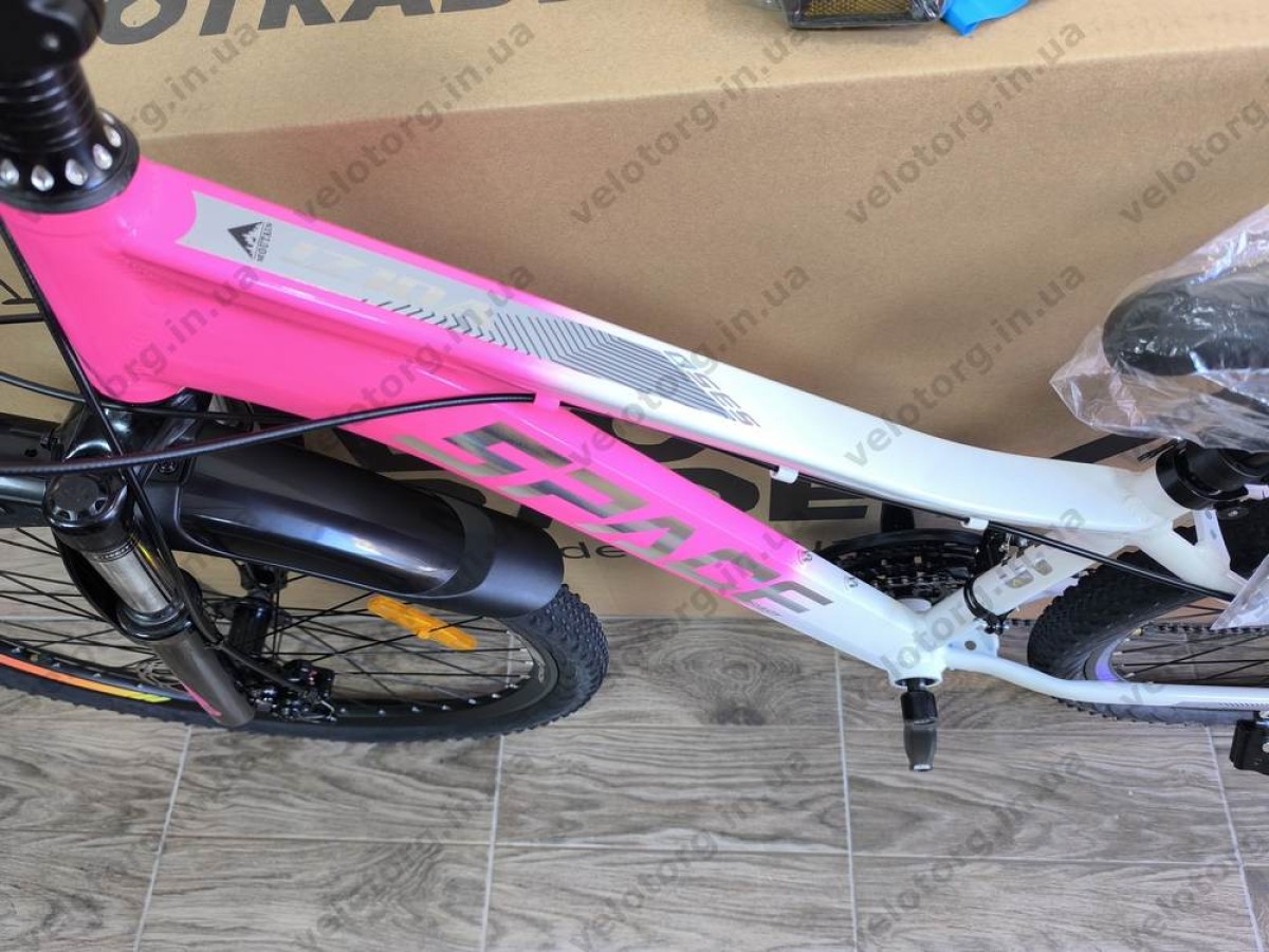 Велосипед AL 26" SPACE IZIDA DD FR рама-13" рожево-білий 2026